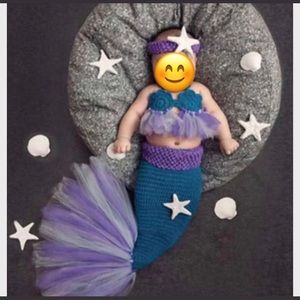 Handmade Newborn Mermaid Costume
